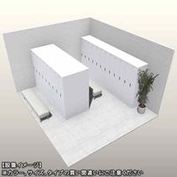 スマイル 更衣室ロッカー OAスチールロッカー 3連5段15人用 ダイヤル錠（4桁・同番仕様） ブラック 幅900×奥行515×高さ1790mm 1台（取寄品）