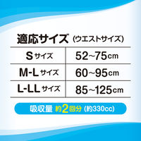 【大人用おむつ/紙パンツ】アスクル×エルモアいちばん　うす型パンツL～LLサイズ　約2回分　1箱（18枚入×6パック）※変更後パッケージのお届け オリジナル