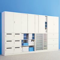 【軒先渡し】イトーキ サリダストレージ 2段 引違い シリンダー錠 連結用（上置き） ホワイト 幅900×奥行450×高さ692mm 1台 B4対応（直送品）