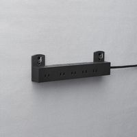 延長コード 電源タップ 2m 10個口 固定&吊下可能 雷ガード ほこり防止 黒 T-KF04-21020BK エレコム 1個