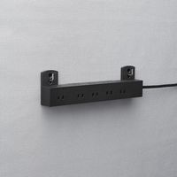 延長コード 電源タップ 1m 10個口 固定&吊下可能 雷ガード ほこり防止 黒 T-KF04-21010BK エレコム 1個