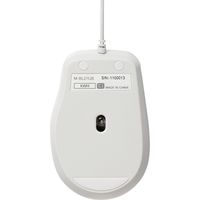 マウス 有線マウス 3ボタン ブルーLED 抗菌仕様 Mサイズ ホワイト M-BL27UBKWH エレコム 1個