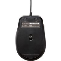 マウス 有線マウス 静音マウス 5ボタン ブルーLED 抗菌仕様 Mサイズ ブラック M-BL28UBSKBK エレコム 1個