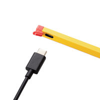 タッチペン 汎用 アクティブスタイラスペン USB-C充電 六角鉛筆型 イエロー P-TPACSTEN01YL エレコム 1個（直送品）