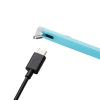 タッチペン 汎用 アクティブスタイラスペン USB-C充電 三角形 鉛筆型 ブルー P-TPACSTEN02BU エレコム 1個