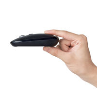 Bluetoothマウス 静音 無線 ワイヤレス 充電式 薄型 4ボタン ポーチ付 ブラック M-TM15BBBK エレコム 1個（直送品）