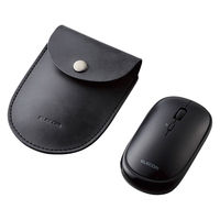 Bluetoothマウス 無線 ワイヤレス 4ボタン 薄型 モバイル ポーチ付 ブラック M-TM10BBBK エレコム 1個（直送品）