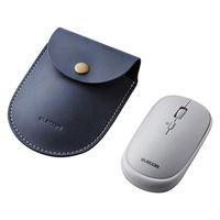Bluetoothマウス 無線 ワイヤレス 4ボタン 薄型 モバイル ポーチ付 グレー M-TM10BBGY エレコム 1個（直送品）