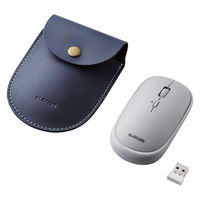 ワイヤレスマウス 無線 2.4GHz 4ボタン 薄型 モバイル ポーチ付 グレー M-TM10DBGY エレコム 1個（直送品）