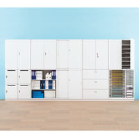 【軒先渡し】イトーキ サリダストレージ 2段 引違い シリンダー錠 連結用（上置き） ホワイト 幅900×奥行450×高さ692mm 1台 B4対応（直送品）