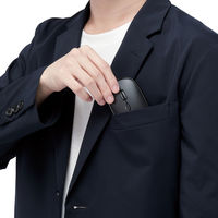 Bluetoothマウス 静音 無線 ワイヤレス 充電式 薄型 4ボタン ポーチ付 ブラック M-TM15BBBK エレコム 1個（直送品）