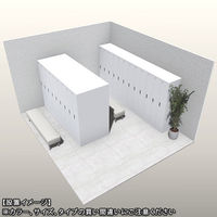 スマイル 更衣室ロッカー OAスチールロッカー 3連4段12人用 ダイヤル錠（4桁） ホワイト 幅900×奥行515×高さ1790mm 1台（3梱包）