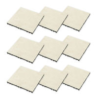 タカショー BU 敷くだけタイル 磁器 BE 9枚組 JBG-BCBE/9S 1セット（直送品）