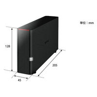 NAS（ネットワークハードディスク）2TB 1ドライブ リンクステーション HDD LS210D0201G 1台 バッファロー（直送品）