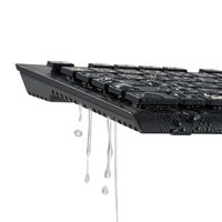 エレコム ワイヤレスキーボード 無線 Bluetooth 洗える IPX5 メンブレン 黒 TK-WS03BMKBK 1個（直送品）