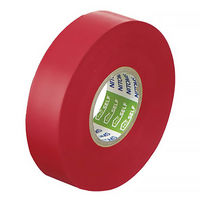 【アウトレット】ニトムズ ビニルテープS 赤 幅19mm×長さ20m 1箱（10巻入）