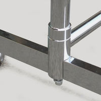 ジャックポット ハンガーラックストロンガー 幅960×奥行420×高さ1330～2120mm HR-90 1台 ハンガーラック 耐加重100kg キャスター脚