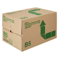 リサイクルコピーペーパーR100　白色度80%　B5　1箱（500枚入×10冊）　アスクル  オリジナル