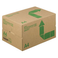 リサイクルコピーペーパーR100　白色度80%　A4　1箱（5000枚：500枚入×10冊）　アスクル  オリジナル