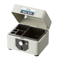 プラス　スチール印箱　豆　SB-006　37165