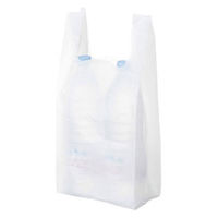 国産レジ袋　乳白　25号　1セット（3000枚：1000枚入×3箱）　福助工業  オリジナル