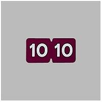 リヒトラブ　カラーナンバーラベル　ロールタイプ　「10」　HK781R-10　1ロール（300片入）