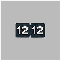 リヒトラブ　カラーナンバーラベル　ロールタイプ　「12」　HK781R-12　1ロール（300片入）