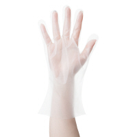 スマイル　ネオグローブスタンダード　外エンボス　クリア　ポリエチレン　Lサイズ　1箱（100枚入）（使い捨てグローブ）