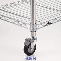 ホームエレクター アクセサリーパーツ ウレタンキャスター ストッパー付き HDR75 1セット(2個入)（取寄品）