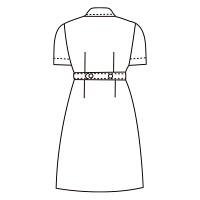 KAZEN ナースワンピース 半袖 ピンク LL 270-73