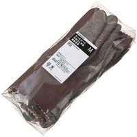 【天然ゴム手袋】 勝星産業 「現場のチカラ」 天然ゴム作業グローブ茶 #842 M 1袋（5双入）  オリジナル