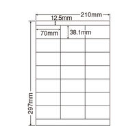 東洋印刷 ナナワード 粘着ラベルワープロ＆レーザー用 白 A4 21面 1箱（500シート入） LDZ21Q（直送品）