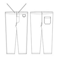 ナガイレーベン 男子ズボン RブルーM MF-8303 1枚　スクラブ　メンズ　医療用