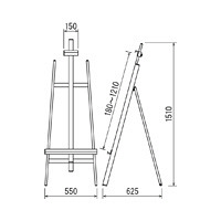 ベルク　イーゼル　ブラック　MS176K　（直送品）