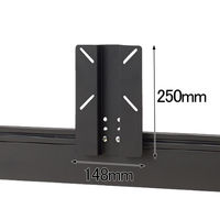 Ceha プレノデスクシステム 専用 モニター設置プレート（机上レール取付け） ブラック 1台