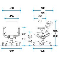 イトーキ　コペルチェア専用肘　ブラック　YCS-EL　（直送品）