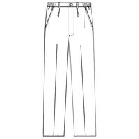 フォーク 男子パンツ ホワイト S 5010CR-1 1枚　白衣