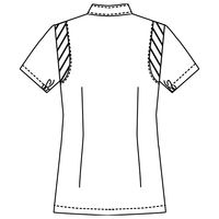 フォーク 女子医務衣 ホワイト EL 2010CR-1 1枚　白衣