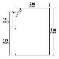 ハピラ カルテフォルダー（シングル） A4タテ置き 乳白 KHT50 1セット（200枚：50枚入×4パック）