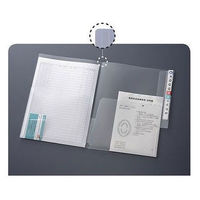 リヒトラブ　HK2002　カルテフォルダー（ダブルポケット/フラップ付）　A4タテ　1セット（200枚：100枚入×2箱）