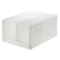 無印良品 ポリプロピレン 小物収納ケース 大 引出２個 約幅26×奥行37×高さ17.5cm 1セット（12個：6個入×2箱） 良品計画