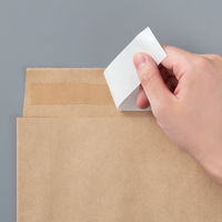 「現場のチカラ」 スーパーバッグ 宅配袋（紙製） 茶 特小サイズ 封かんシール付 1セット（200枚：100枚×2）  オリジナル