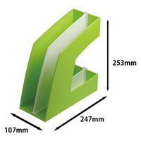 ソニック　ファイルボックス　タテ型　グリーン　FB-708-G　1袋（10個入）