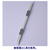 アスクル　フラットファイル　A4タテ　エコノミータイプ　120冊　バイオレット　紫  オリジナル