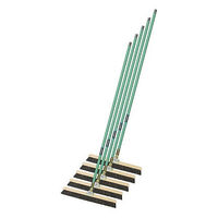 テラモト 自在ホーキ パイプ柄 幅45cm 屋内用 ほうき  箒 CL3801450　1箱（5本入）