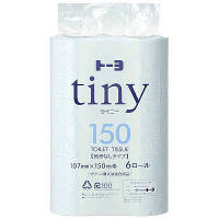 トイレットペーパー 6ロール×8パック 再生紙 シングル 150m 芯なし トーヨタイニー 1箱（48個：6個×8パック入） トーヨ