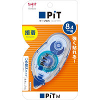 トンボ鉛筆【PIT】テープのり　ピットテープM　8.4mm　本体　PN-MS8.4　1箱（10個入）