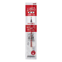 三菱鉛筆(uni) ゲルインクボールペン替芯 シグノ 超極細0.28mm UMR-1-28 赤 1本