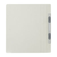 プラス フラットファイル（樹脂製とじ具） A5 タテ グレー 2穴 No.041N 1箱（100冊：10冊入×10袋）（直送品）