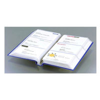 リヒトラブ　カードホルダー　縦型　240カード　青　A4103-8　（直送品）